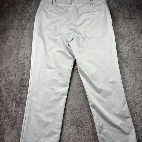 adidas Men Golf Pants Chino Active Casual Preppy Gray 34x30 B137 - Picture 3 of 10